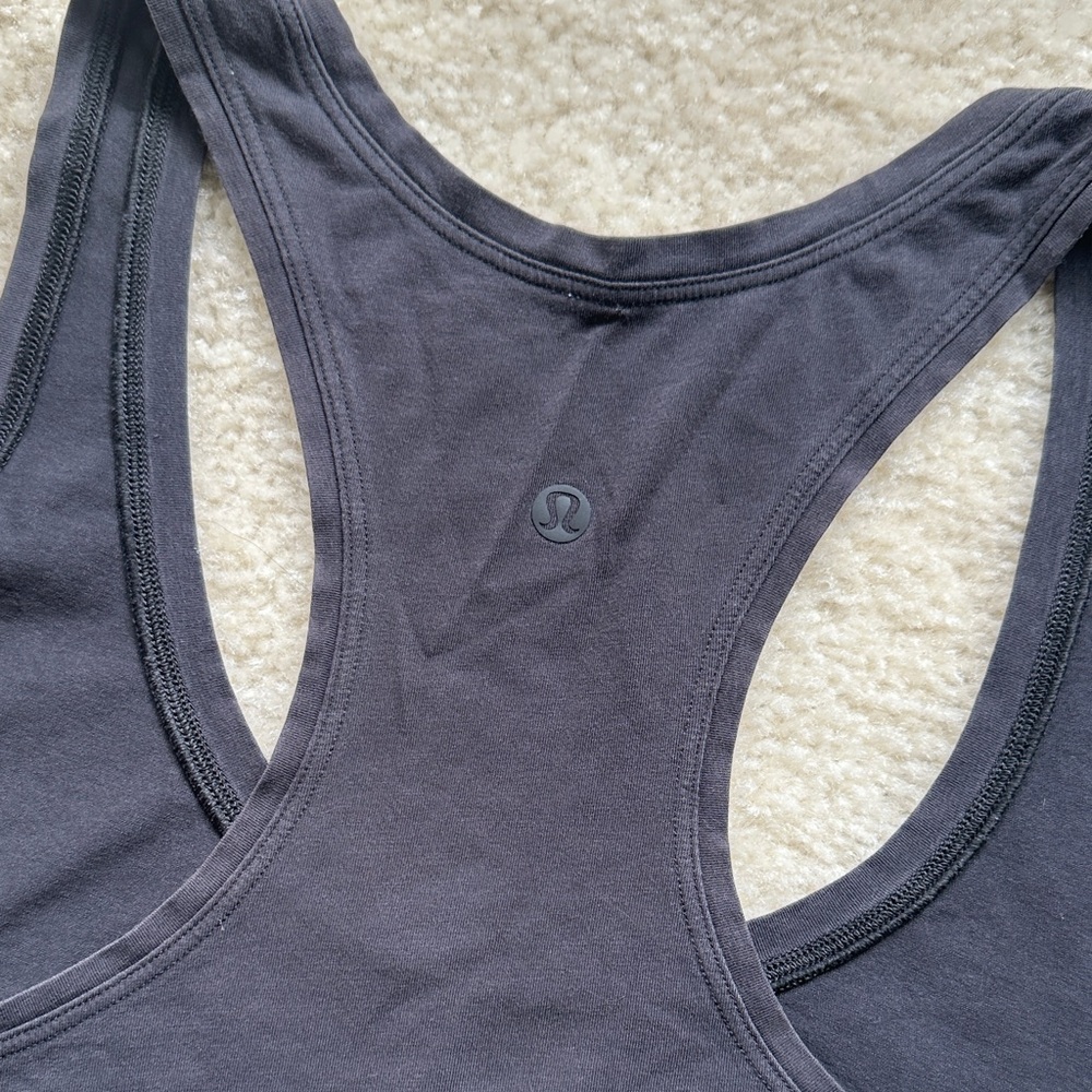 Lululemon Black Racerback Tank Top - Picture 2 of 3